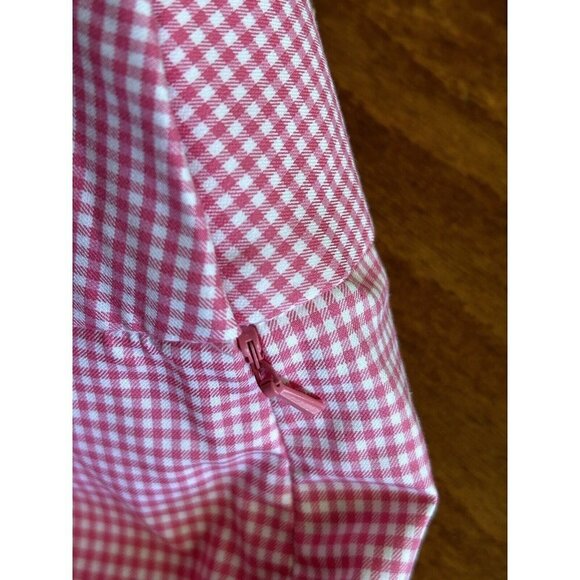 J. Crew Pink and White Gingham w/ Dragonfly Skirt Above Knee NWT‎ Size 12 - Picture 5 of 9